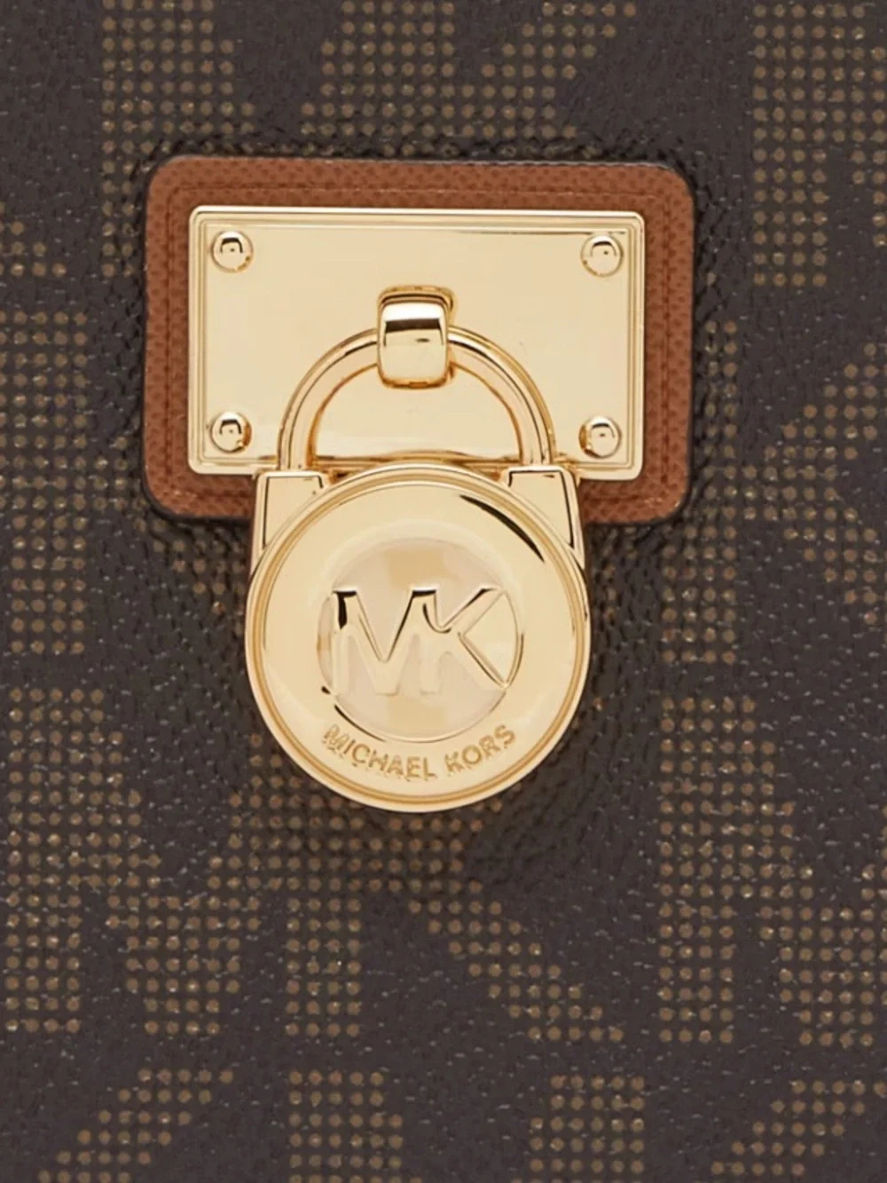 Michael Kors Brown Signature Coated Canvas Zip Around Wallet
